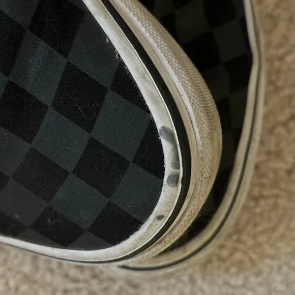 Vans *Black & Grey* Slip-On Checkerboard | Women's 6.5 | Gently Used, EUC - Picture 11 of 12